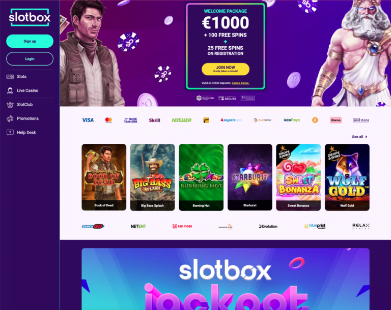Slotbox website